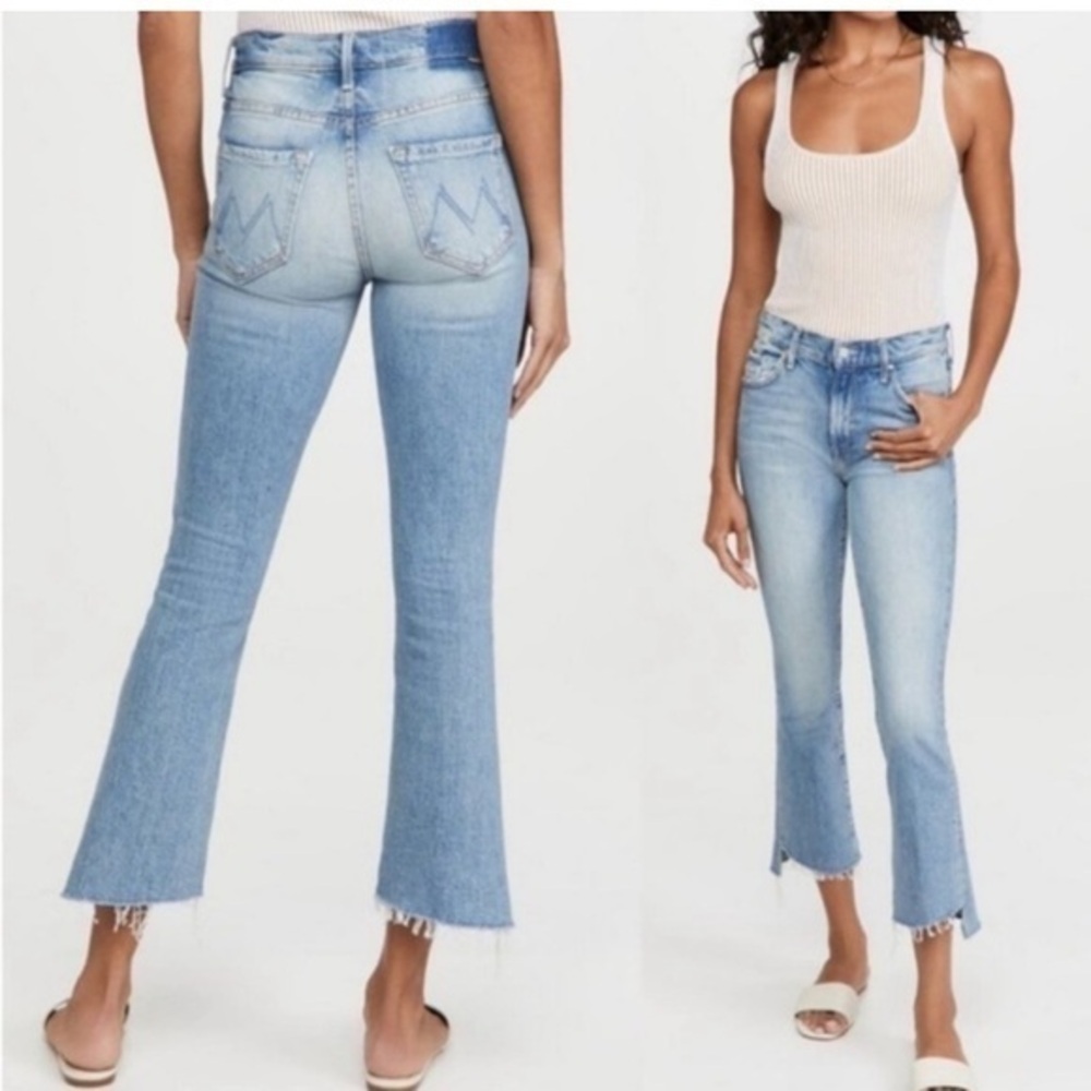 Mother SUPERIOR Jeans The Insider Crop Step Fray in I Confess